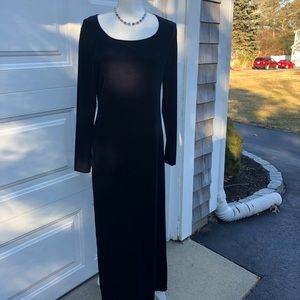 GAP blue velvet maxi dress. VTG